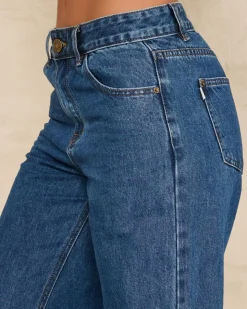 Denim|Bottoms*DESU Icon Straight Leg Jeans Heritage Dark Blue