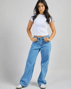 Denim|Bottoms*DESU Icon Straight Leg Jeans Heritage Mid Blue
