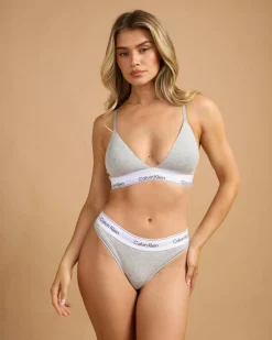 Intimates & Sleepwear*Calvin Klein Icon Thong Grey Heather