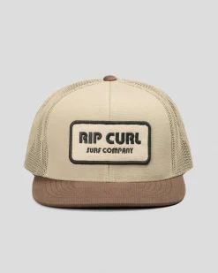 Headwear*Rip Curl Icons Pump Trucker Cap Taupe