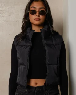 Jackets & Coats*Ava And Ever Icy Puffer Vest Black