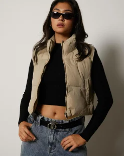 Clearance Icy Puffer Vest Women Jackets & Coats