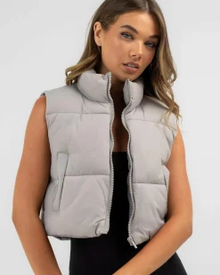 Clearance Icy Puffer Vest Women Jackets & Coats