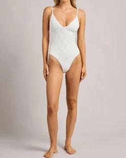 New Immi French Lace Bodysuit Women Tops