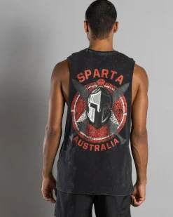 Activewear|Tops & T-Shirts*Sparta Immortal Muscle Tank Black Acid