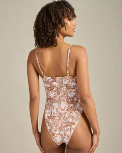 Online Impala Paisley Scrunched Side One Piece Swimsuit Women One Pieces