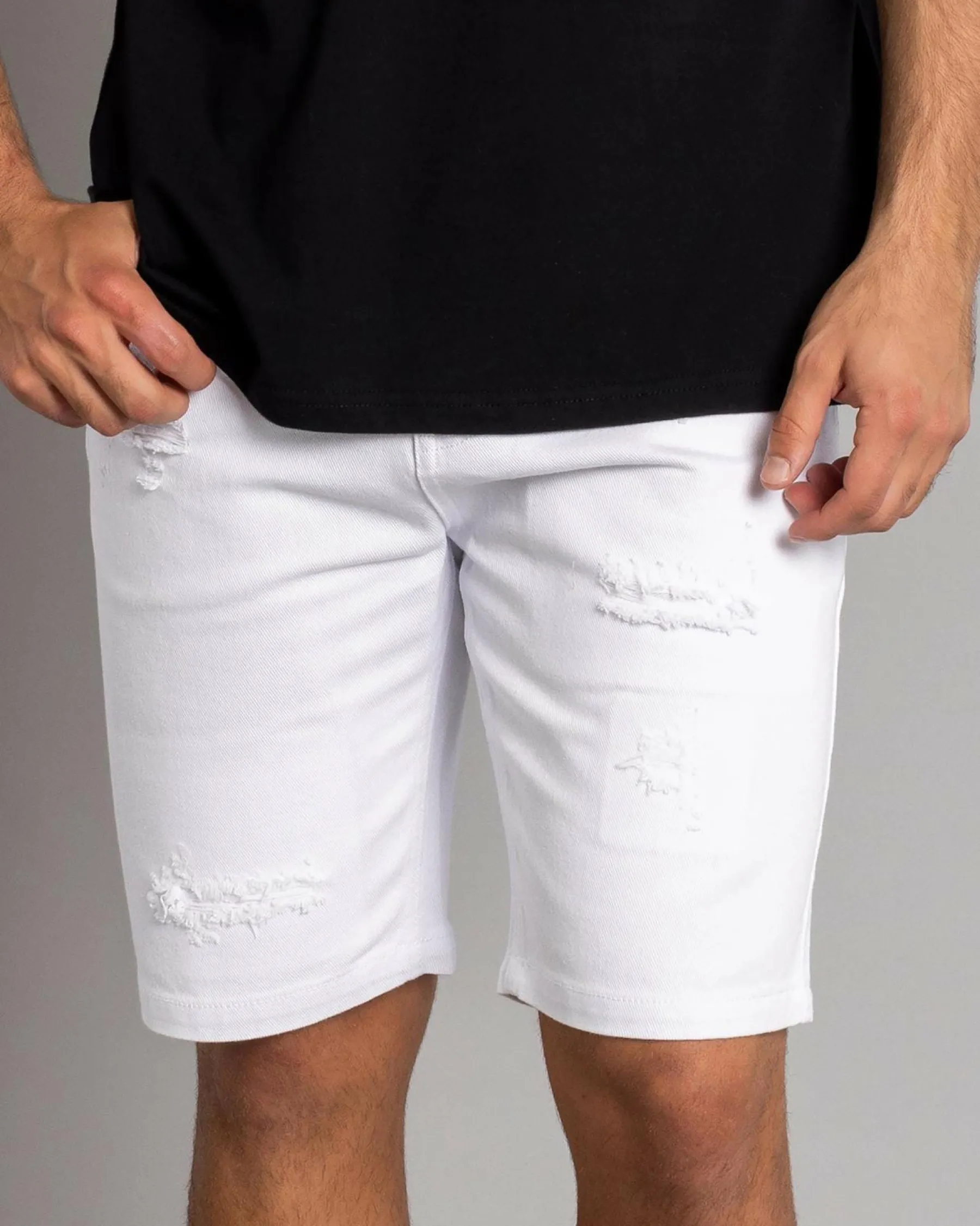 Denim|Shorts & Bottoms*Jacks Impel Denim Shorts White