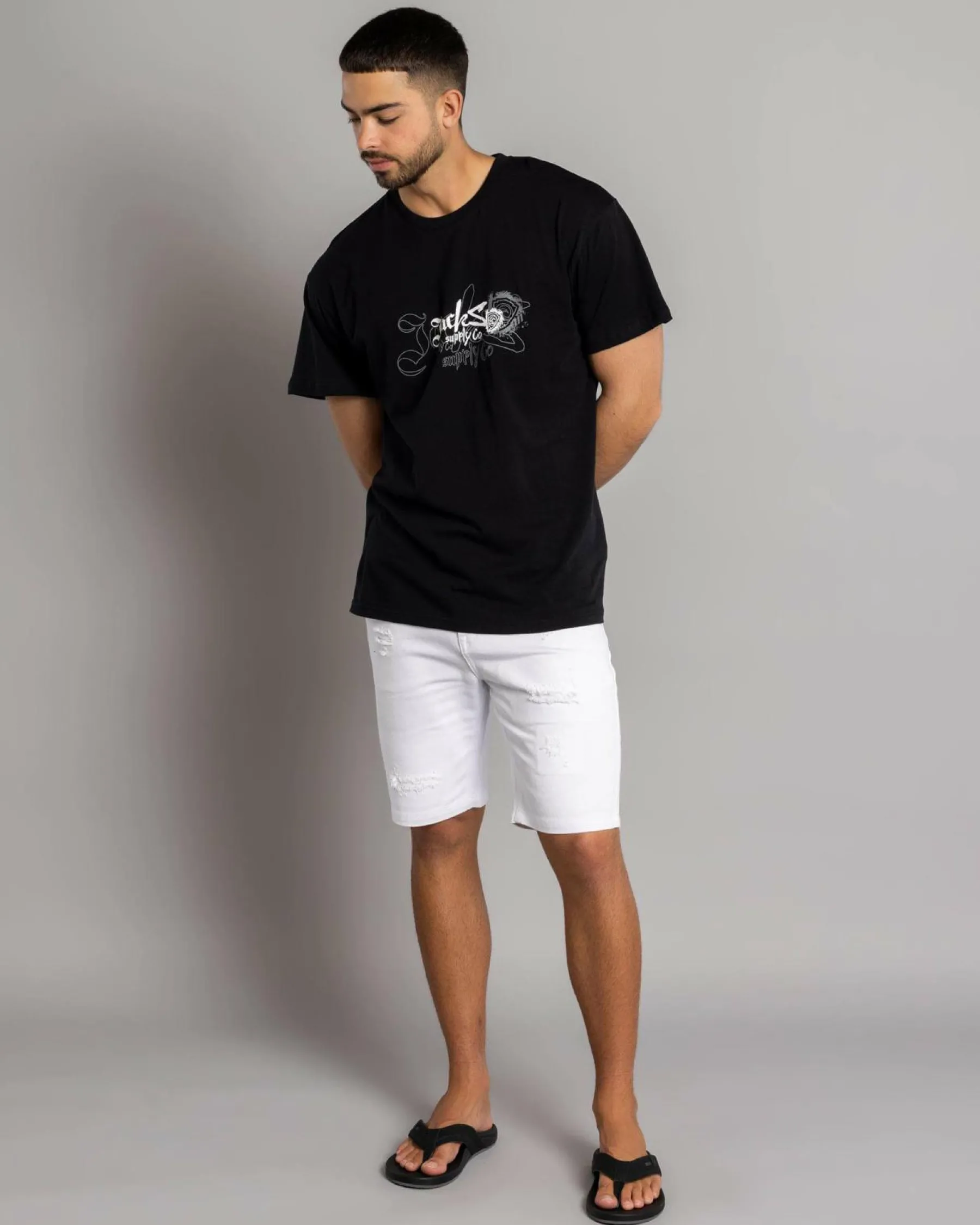 Denim|Shorts & Bottoms*Jacks Impel Denim Shorts White