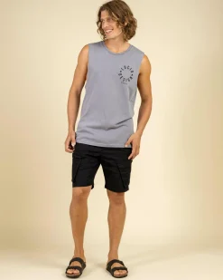 Tops & T-Shirts*Lucid Inception Muscle Tank Lt Grey Acid
