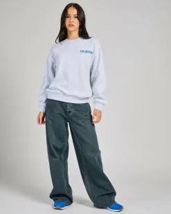 Jumpers & Hoodies*Lee Independent Baggy Sweatshirt White Marle