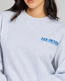 Jumpers & Hoodies*Lee Independent Baggy Sweatshirt White Marle