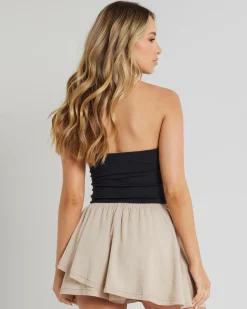 Bottoms*Mooloola Indi Skort Taupe