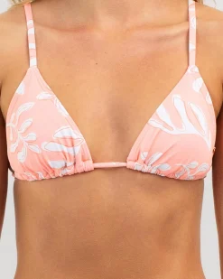 Bikinis*Kaiami Indi Triangle Bikini Top Peach Fuzz