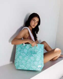 Beach Accessories|Bags*Mooloola Indii Beach Bag Seafoam/white