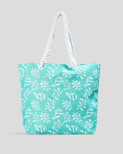 Beach Accessories|Bags*Mooloola Indii Beach Bag Seafoam/white