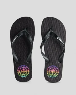 Flip Flops & Sandals*Skylark Indulge Thongs Black/multi