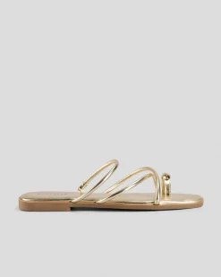 Sandals*Ava And Ever Ines Slide Sandals Gold