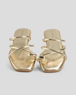 Sandals*Ava And Ever Ines Slide Sandals Gold