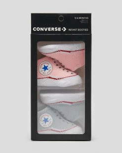 Toddlers|Socks & Accesories*Converse Infant Chuck Taylor Booties 2 Pack Converse Storm Pink