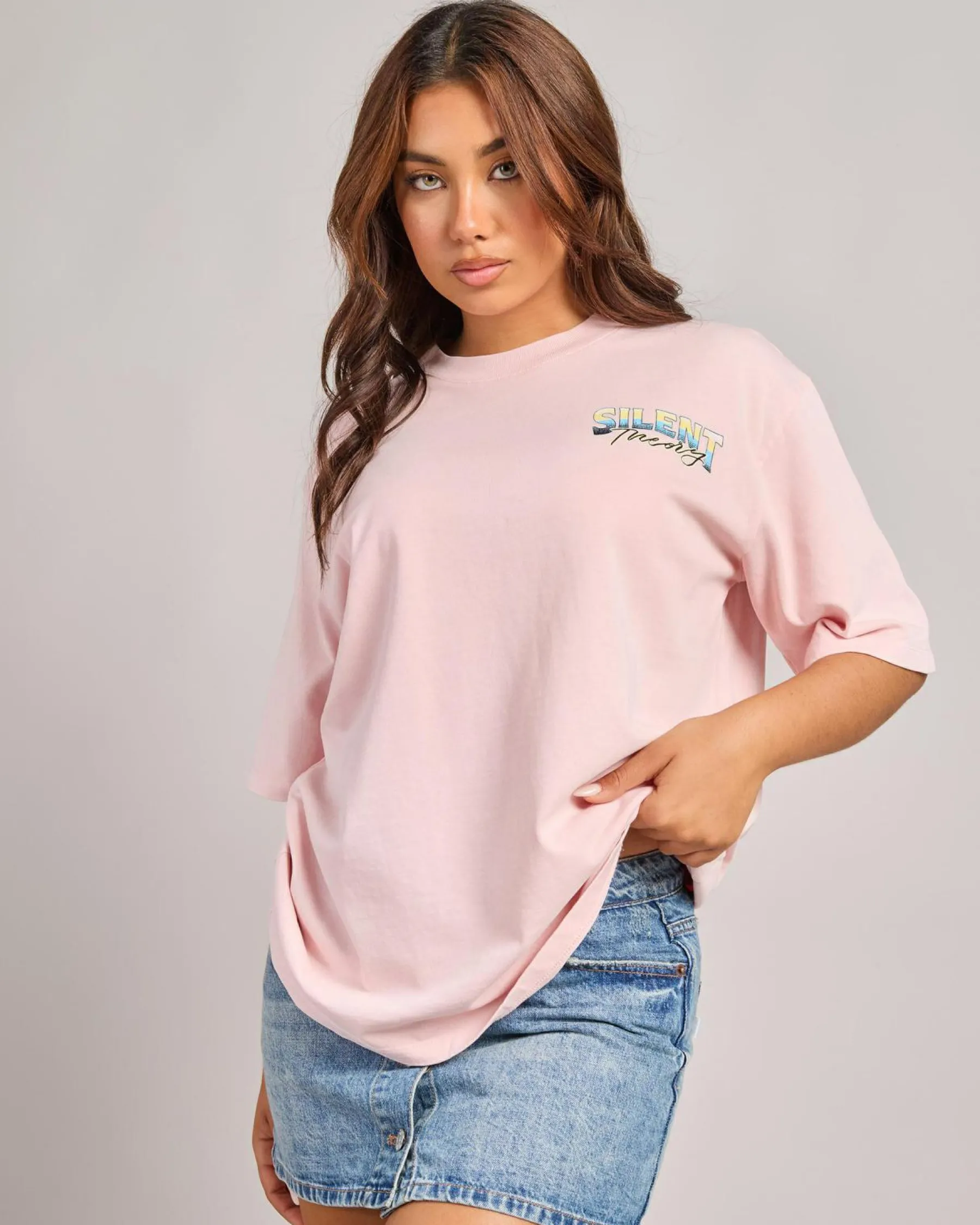 Tops*Silent Theory Inflight T-Shirt Blush