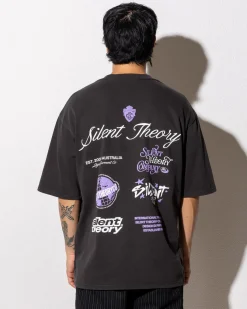 Tops & T-Shirts*Silent Theory Influence Box T-Shirt Charcoal