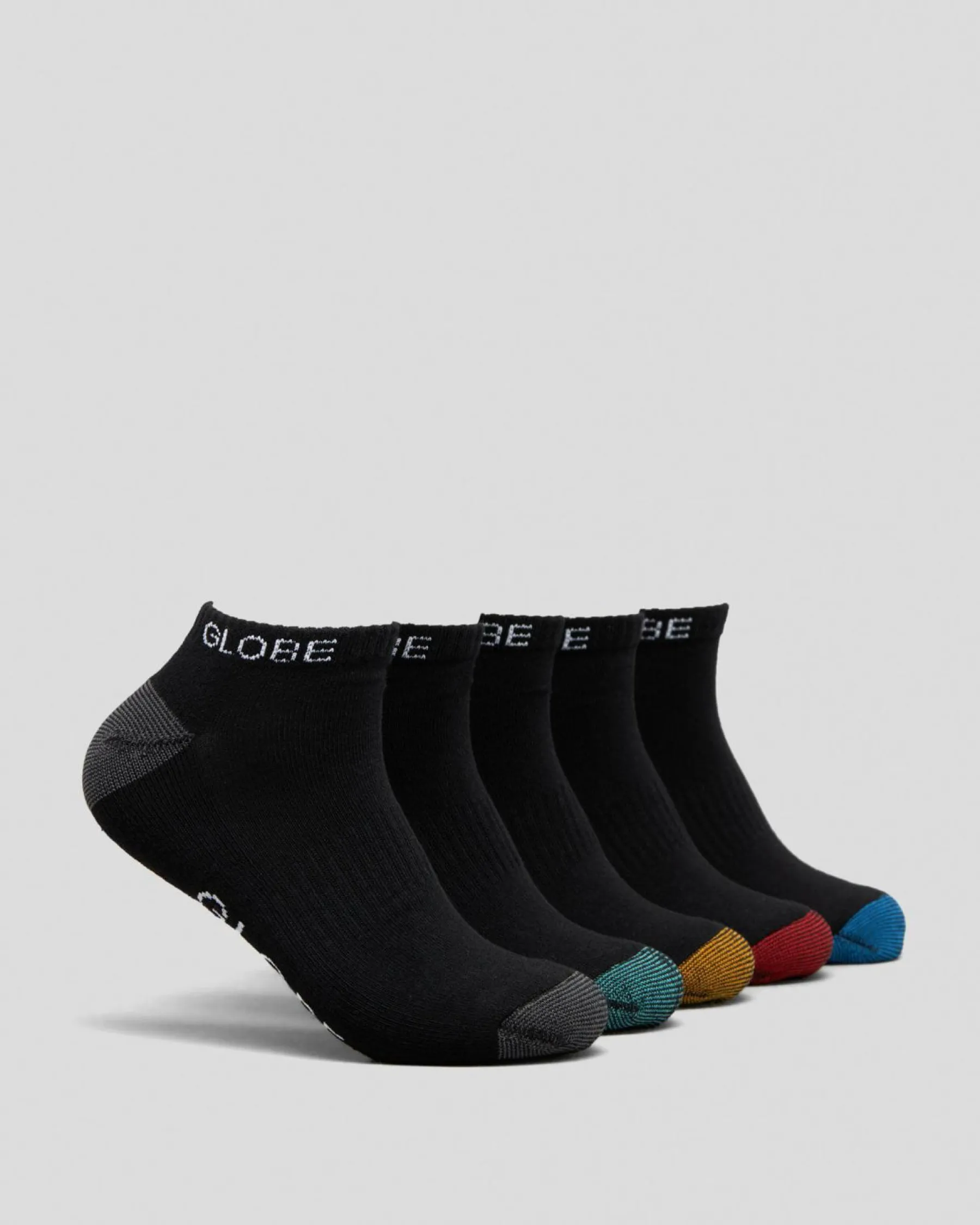 Socks*Globe Ingles Ankle Socks 5 Pack Black