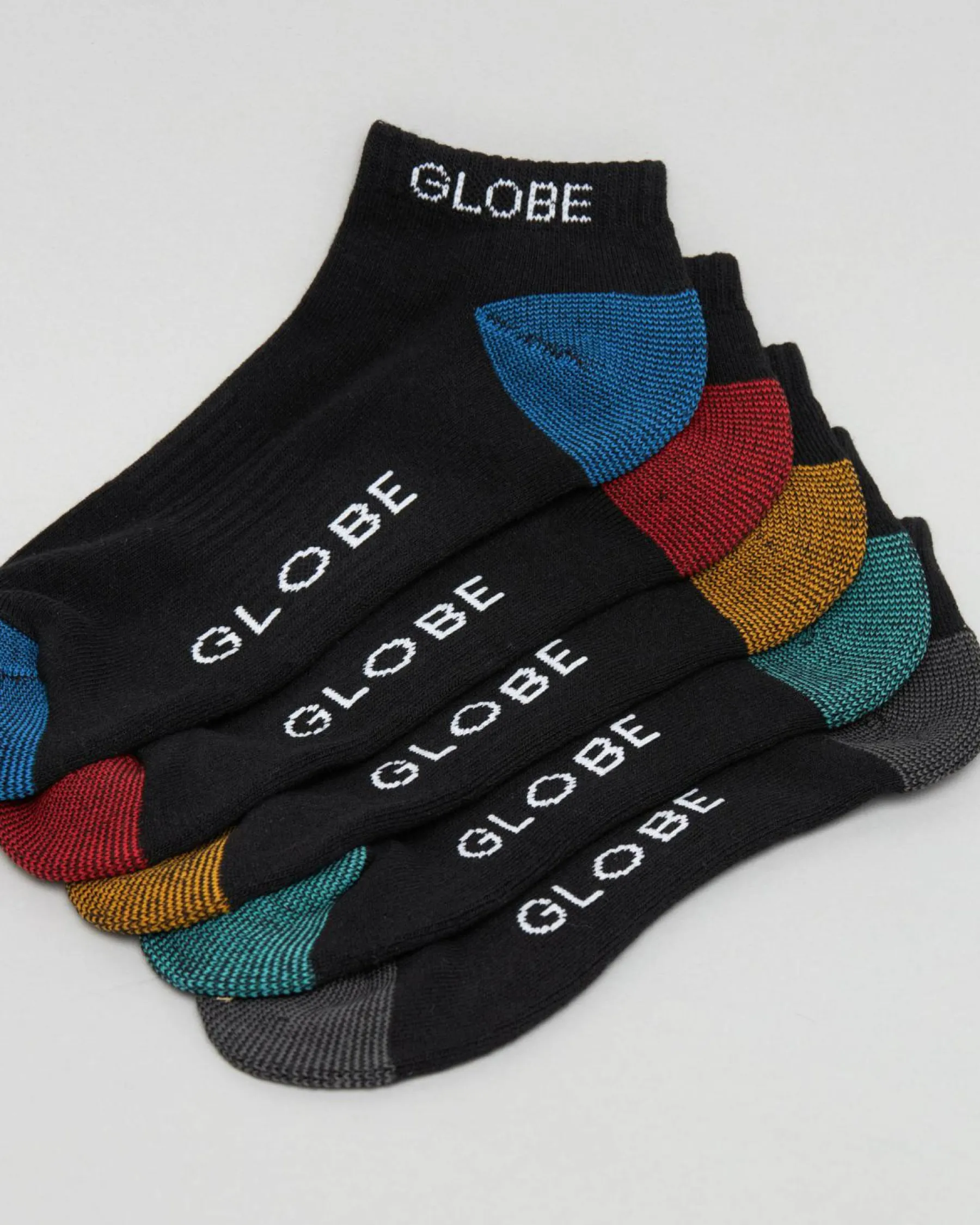 Socks*Globe Ingles Ankle Socks 5 Pack Black
