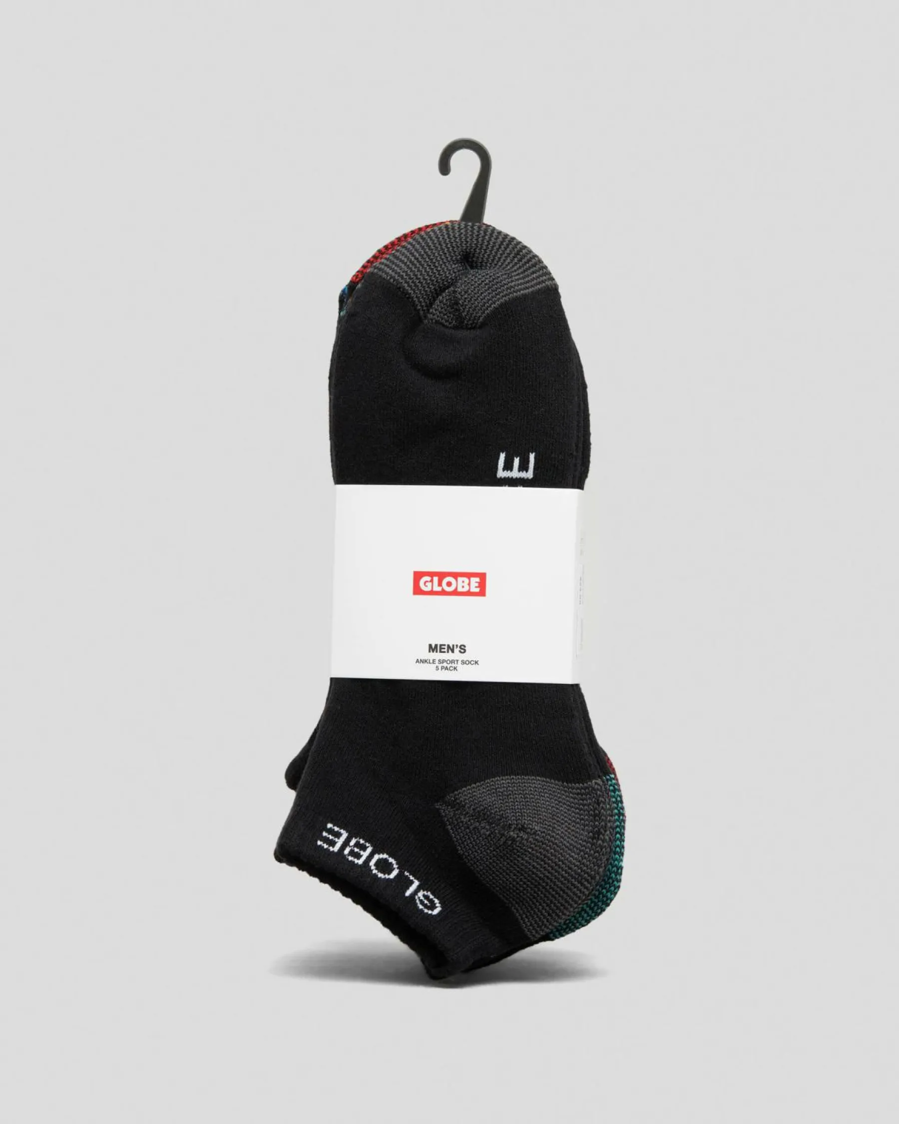 Socks*Globe Ingles Ankle Socks 5 Pack Black