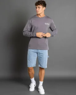 Denim|Shorts & Bottoms*Lucid Institute Denim Walk Shorts Washed Blue