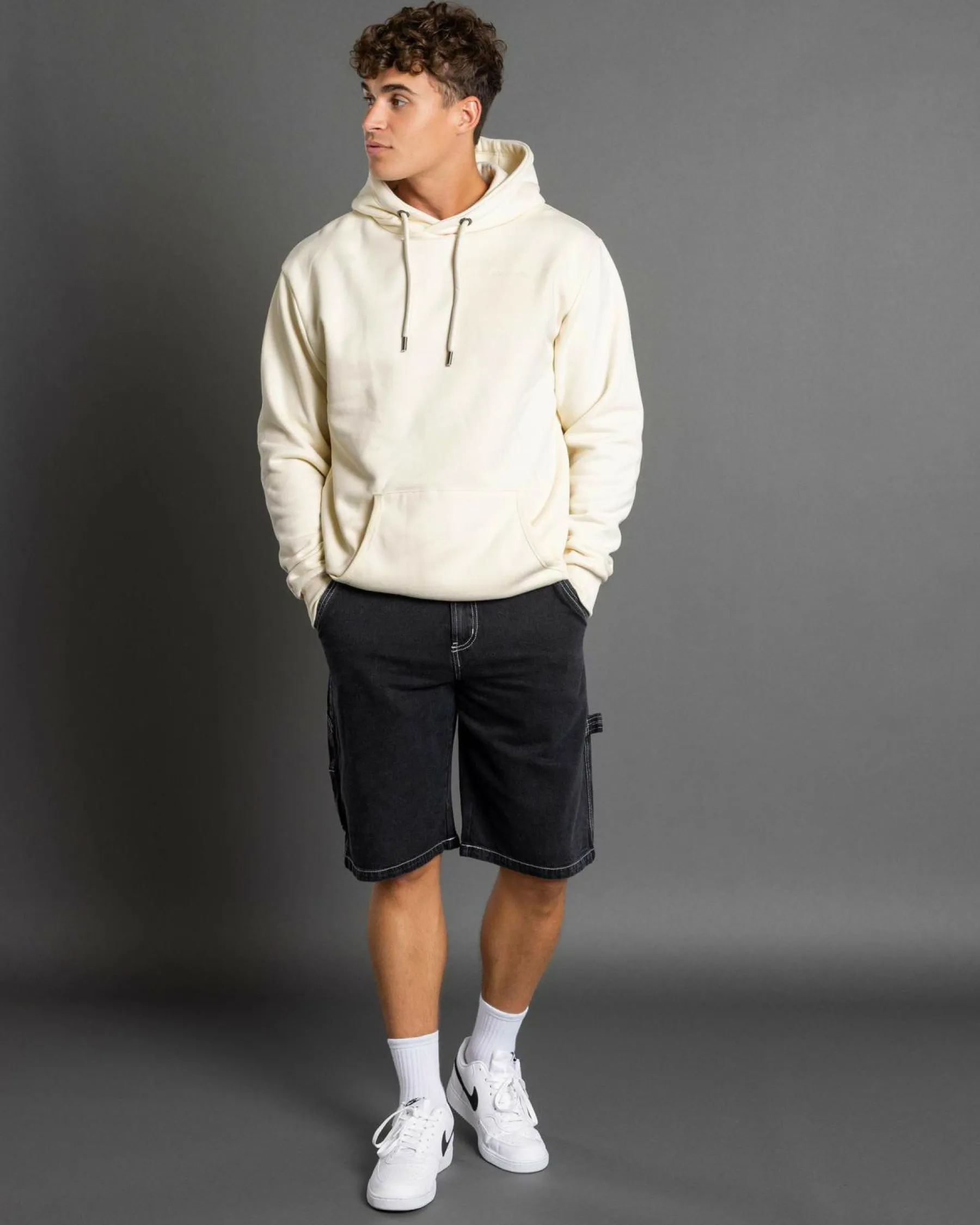 Denim|Shorts & Bottoms*Lucid Institute Denim Walk Shorts Washed Black
