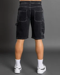 Denim|Shorts & Bottoms*Lucid Institute Denim Walk Shorts Washed Black