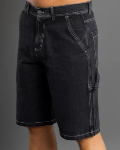 Denim|Shorts & Bottoms*Lucid Institute Denim Walk Shorts Washed Black