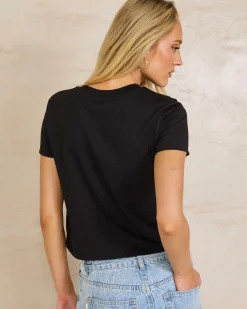 Tops*Calvin Klein Institutional T-Shirt Ck Black