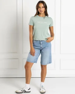 Tops*Calvin Klein Institutional T-Shirt Jadeite