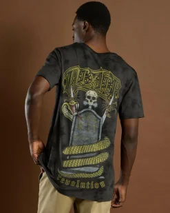 Tops & T-Shirts*Dexter Inter T-Shirt Black Mottle