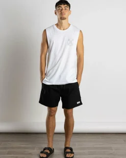 Tops & T-Shirts*Lucid Intersect Muscle Tank White