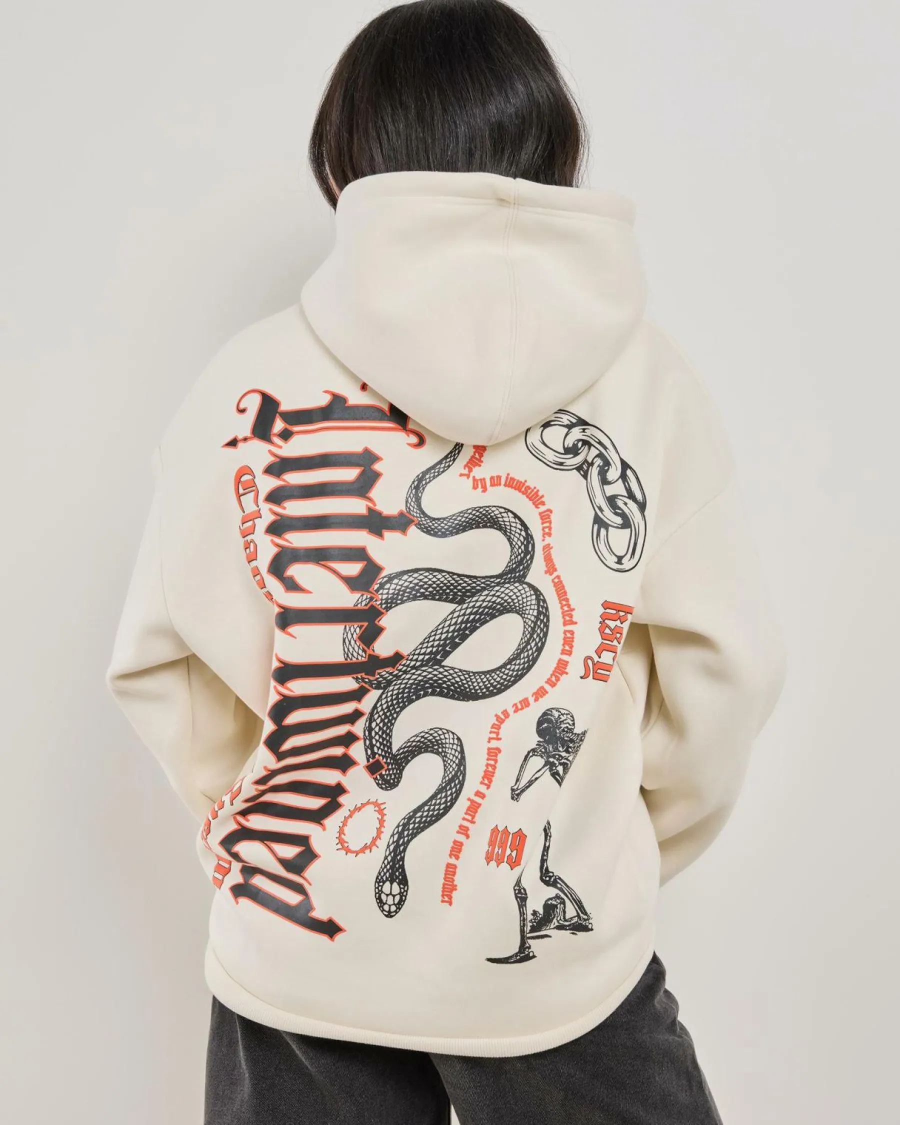Jumpers & Hoodies*Kiss Chacey Intertwined Oversized Hoodie Tofu