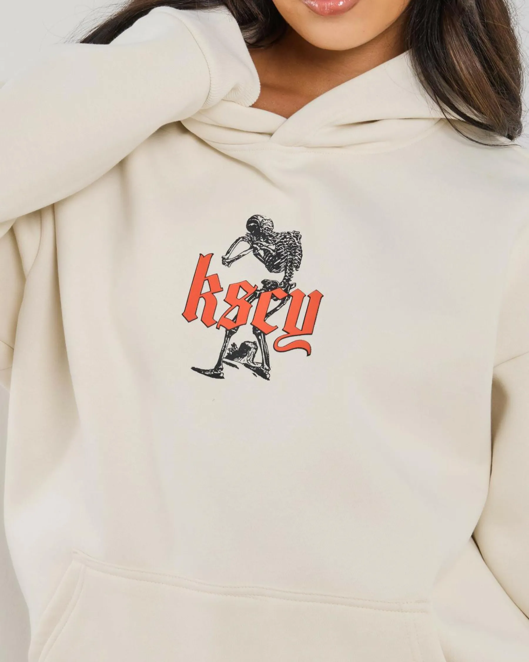 Jumpers & Hoodies*Kiss Chacey Intertwined Oversized Hoodie Tofu