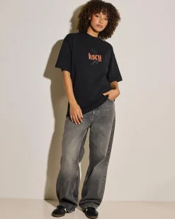 Tops*Kiss Chacey Intertwined Street T-Shirt Anthracite Black