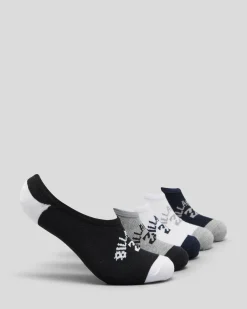 Socks*Billabong Invisible Socks 5 Pack Multi