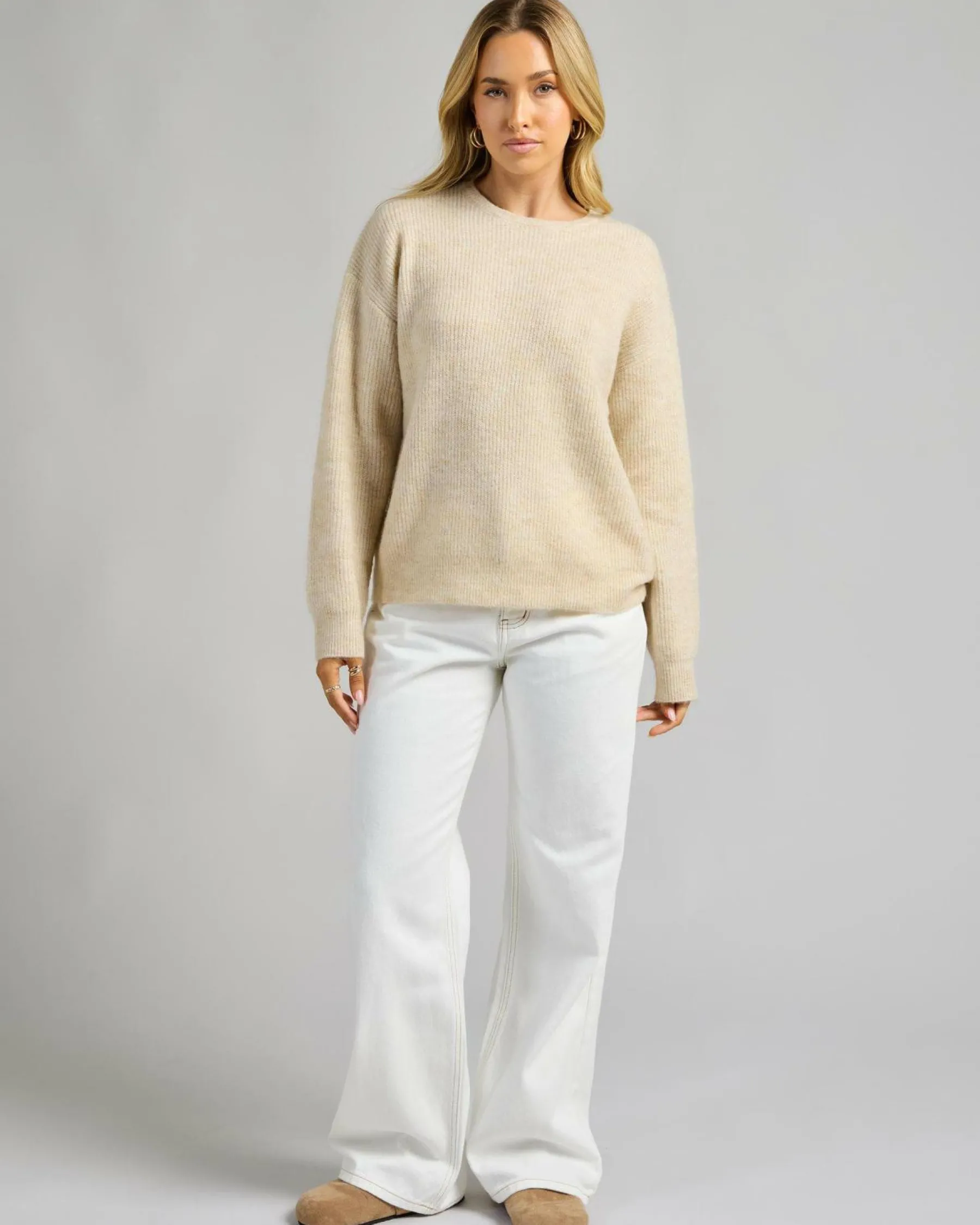 New Iris Crew Neck Knit Jumper Women Jumpers & Hoodies|Knitwear