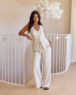 Online Iris Dallis Top Women Sets|Linen Blend