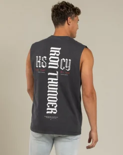 Iron Thunder Relaxed Muscle Tank Tops & T-Shirts