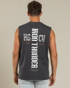 Iron Thunder Relaxed Muscle Tank Tops & T-Shirts