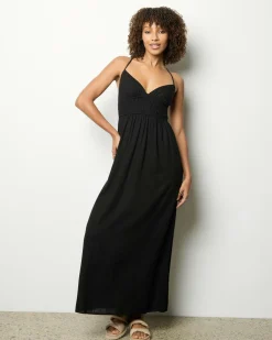 Linen Blend|Dresses*Mooloola Isla Maxi Dress Black