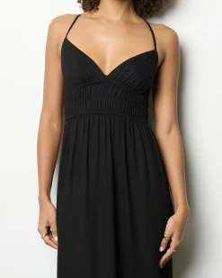 Linen Blend|Dresses*Mooloola Isla Maxi Dress Black