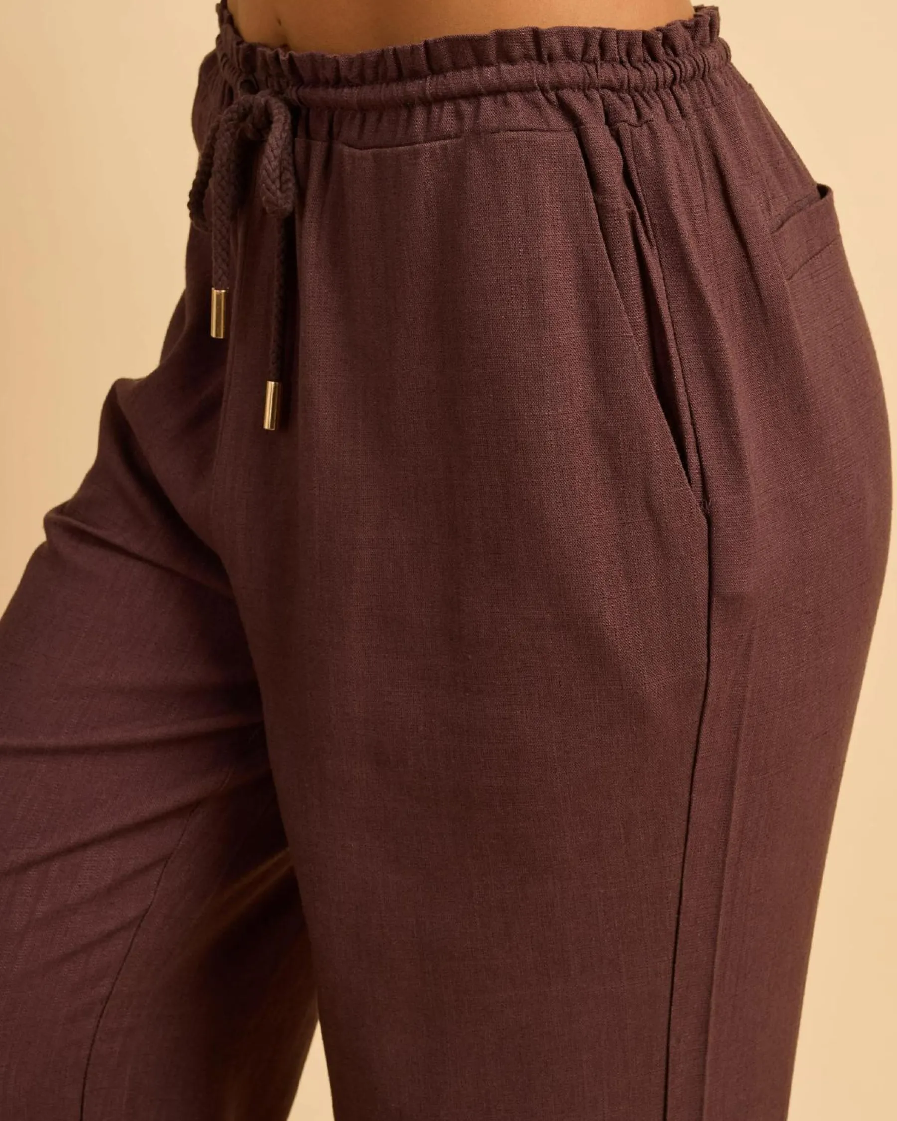 Online Island Pants Women Linen Blend|Bottoms