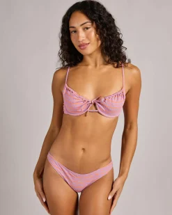 Discount Isles Plaid D-DD Balconette Bikini Top Women Bikinis