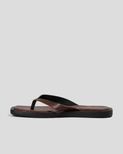 Sandals*Ava And Ever Isola Thong Slide Sandals Chocolate