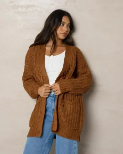 Knitwear|Jackets & Coats*Mooloola It's A Trip Knit Cardigan Ginger